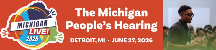 the Michigan People's Hearing, Detroit, June 27 2026