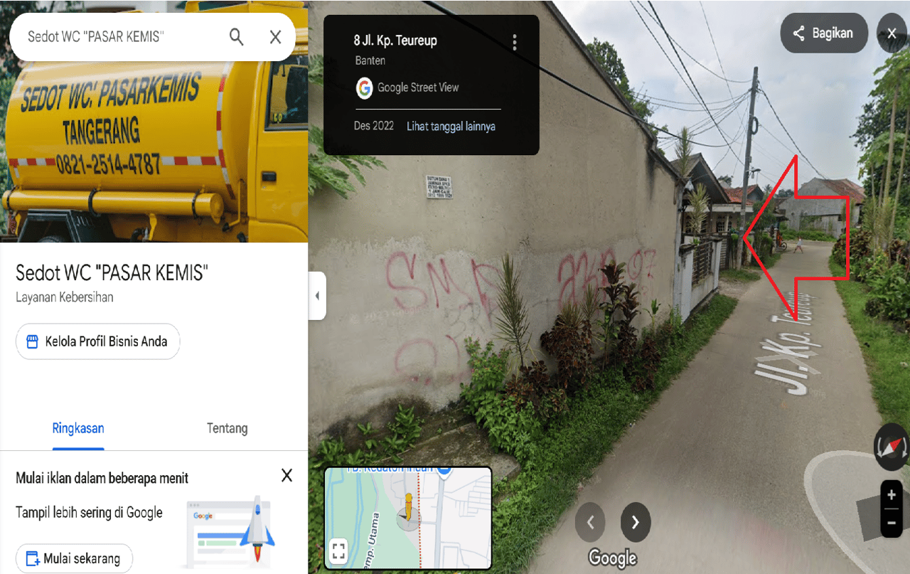 LOKASI SEDOT WC PASAR KEMIS