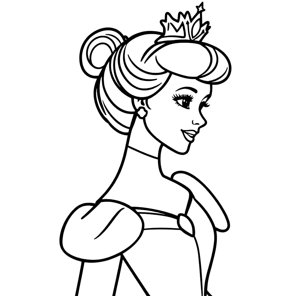 Kleurplaat unicorn met prinses