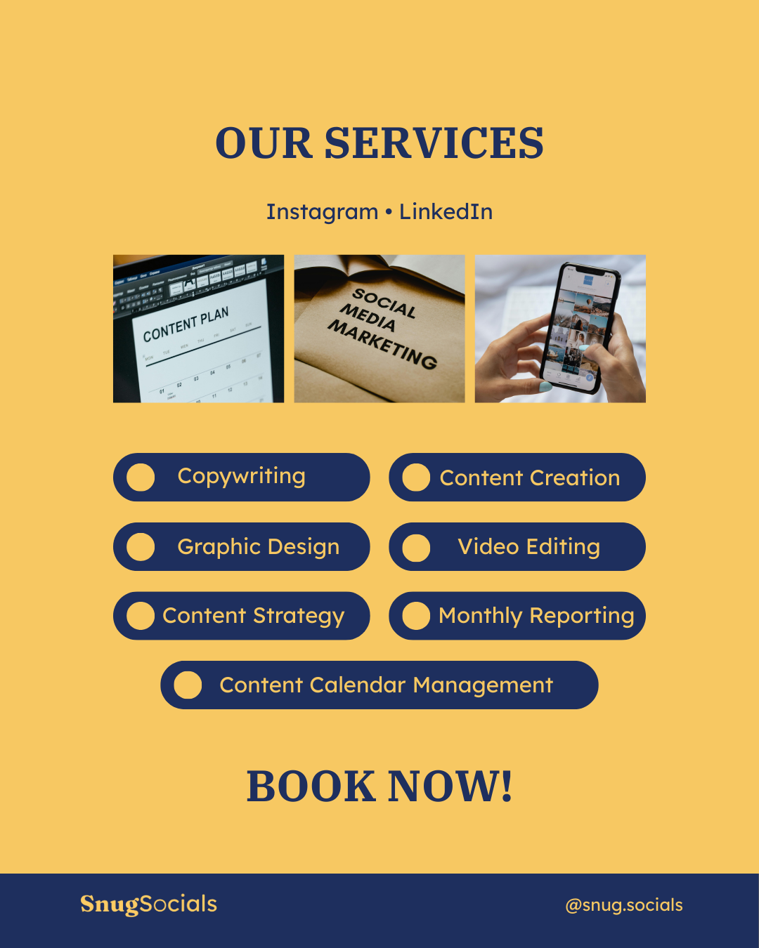 SnugSocials Services