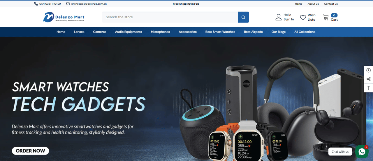 Smart Watches and Gadgets Store
