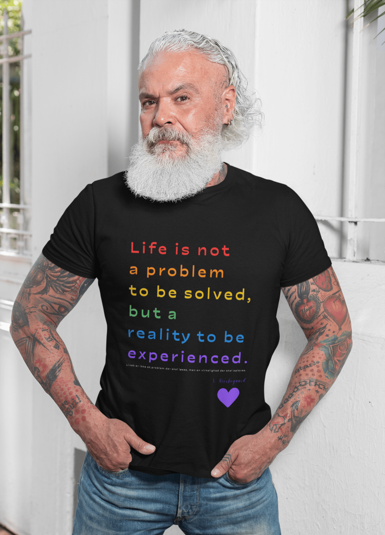 Søren Kierkegaard's timeless insight: "Life is not a problem to be solved, but a reality to be experienced."