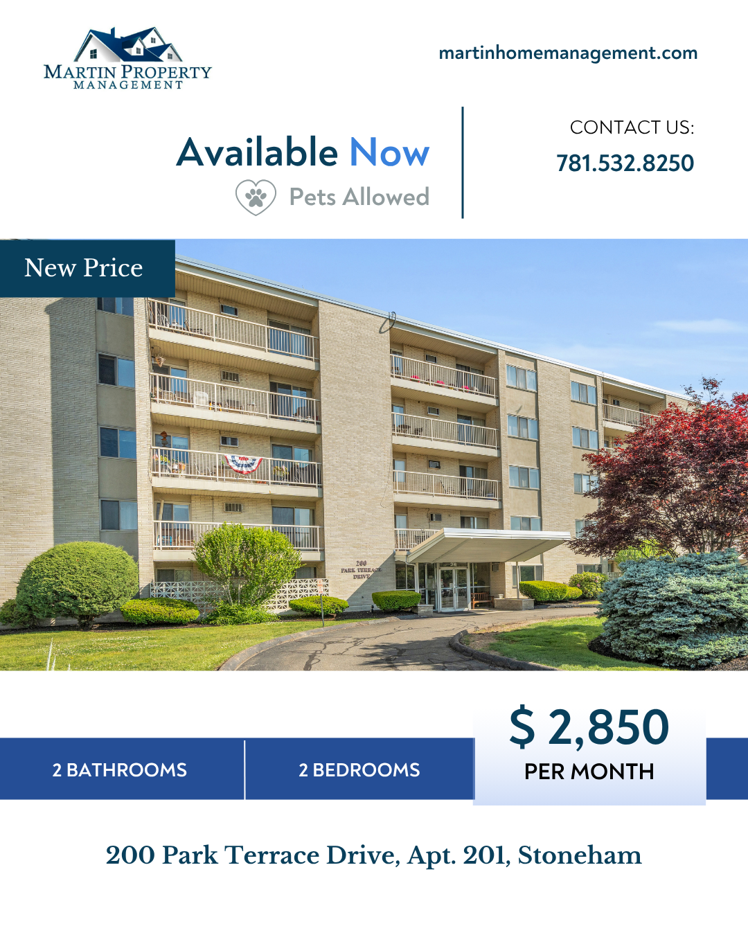 200 Park Terrace Drive, Apt. 201, Stoneham
