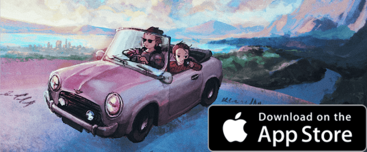 Sunset Drive Road Trip Memory on iOS