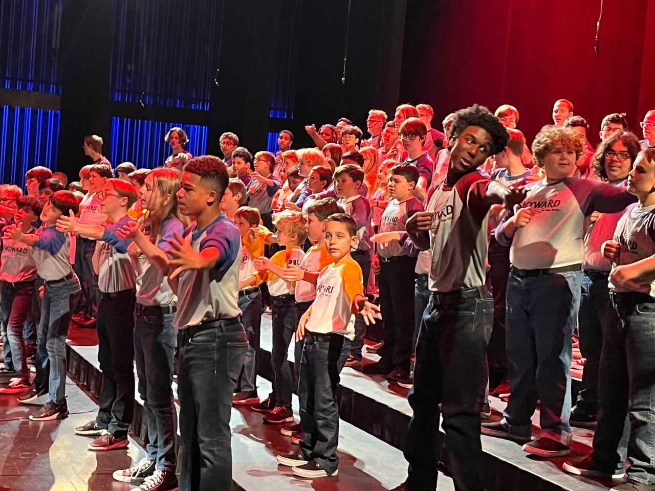 The choirs of the Phoenix Boys Choir performing at the Mesa Arts Center in 2024