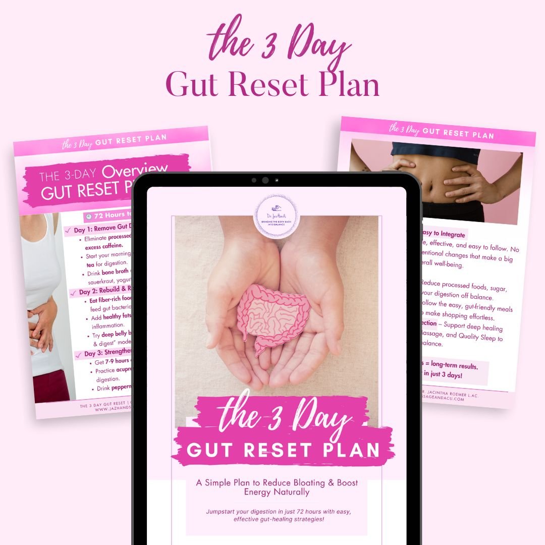 Hands holding the power of healing the gut