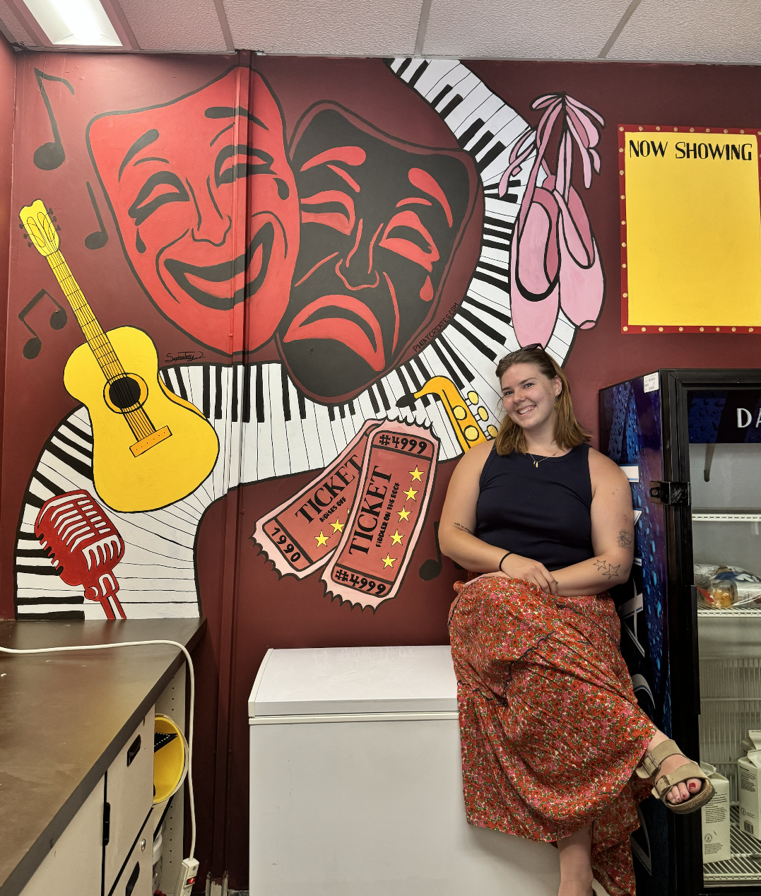 A boquet of pink and white flowers shot from an angle
