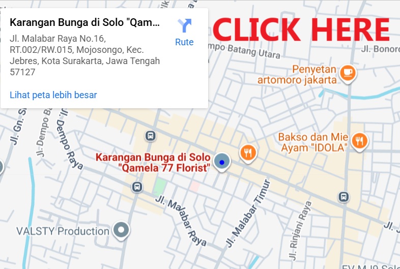 Karangan Bunga di Solo - Maps
