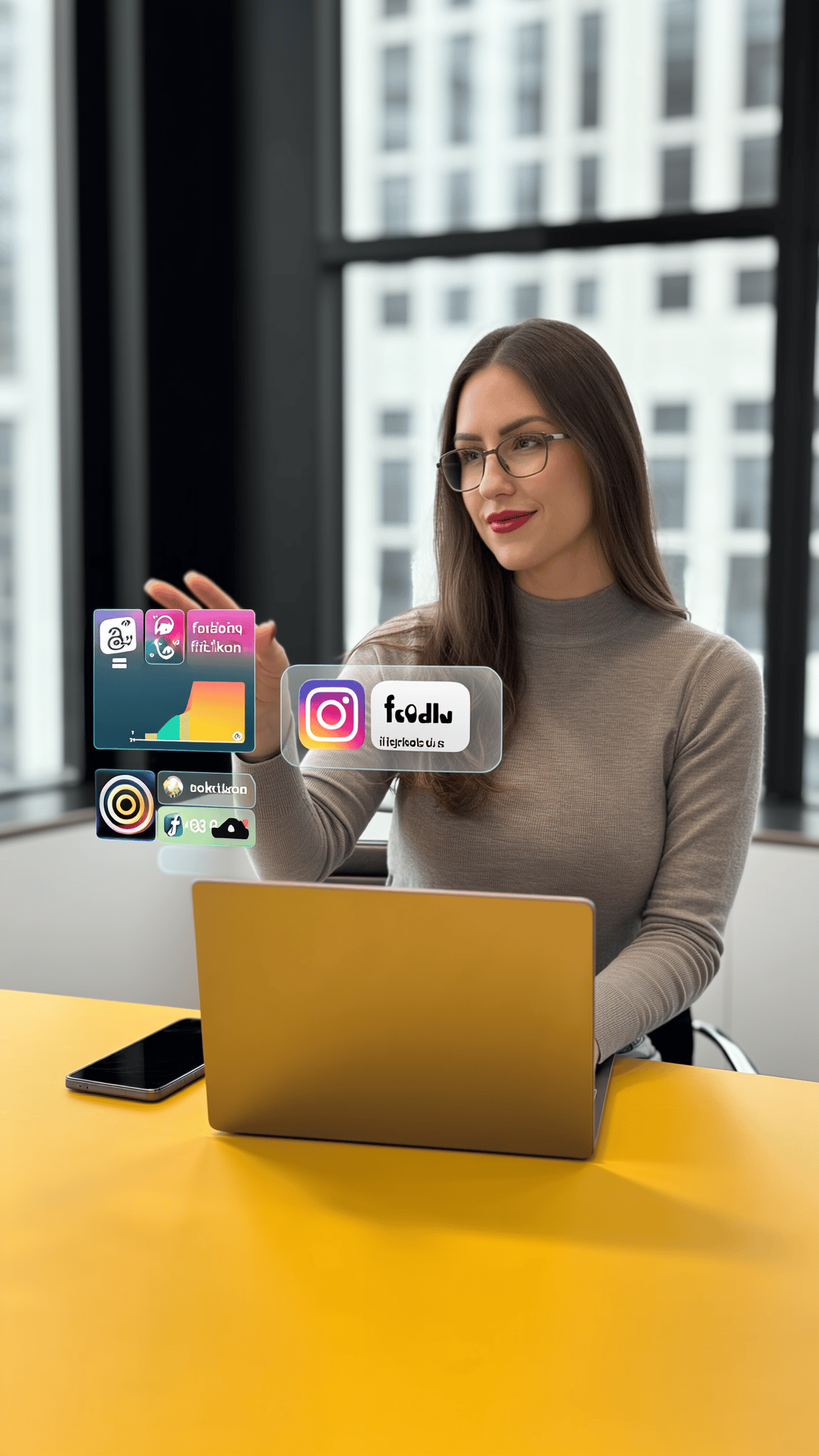 a person's cut off arm and hand holding an orange and black vinyl with the album cover showing on the left