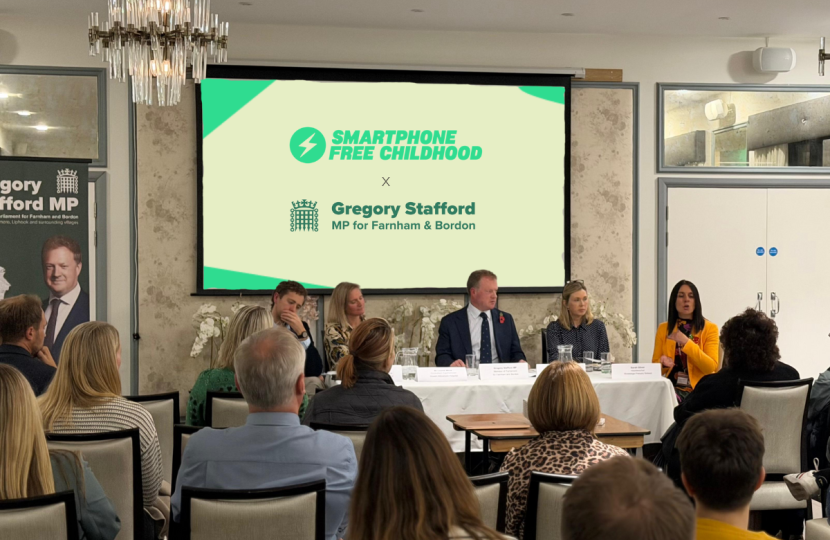 A concert stage pictured from the crowd