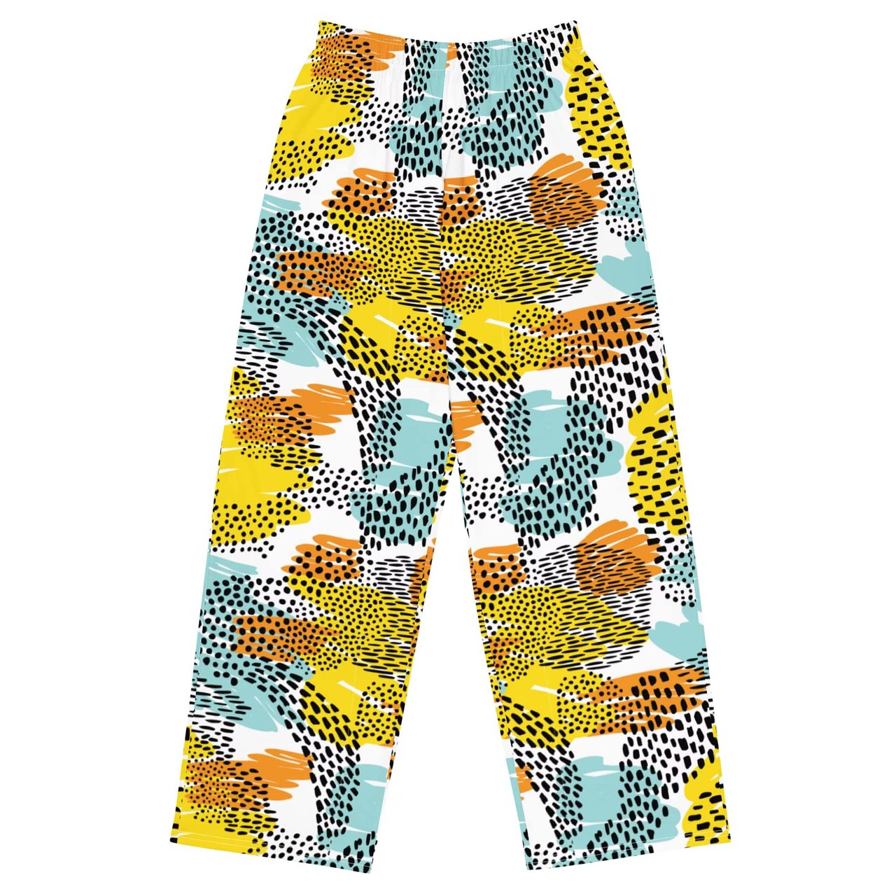 Fashionable Wide-Leg Pants with Bold Animal Print