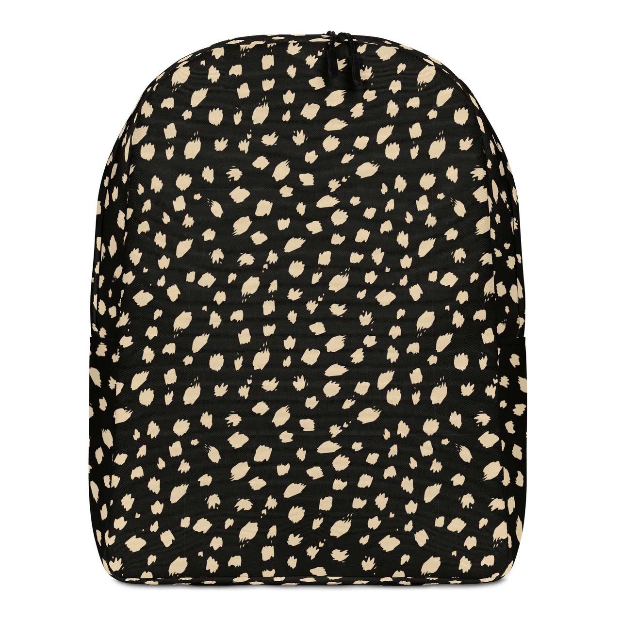 Lightweight Minimalist Backpack with Bold Leopard Print