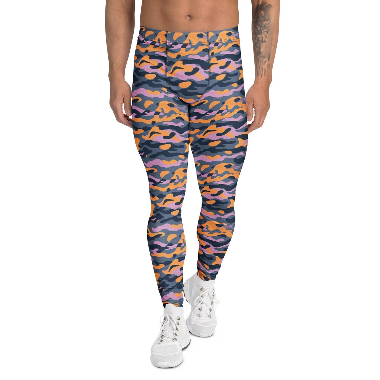 Comfortable and Stylish Men’s Leggings with Camouflage Print