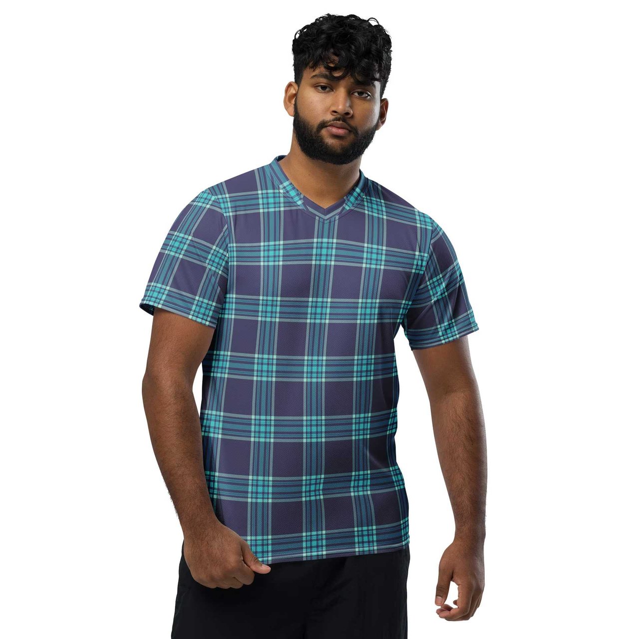 Buy Classic Navy Blue Tartan Sports Jersey for Athletic Wear best price in United States. Check reviews and purchase Classic Navy Blue Tartan Sports Jersey for Athletic Wear online.