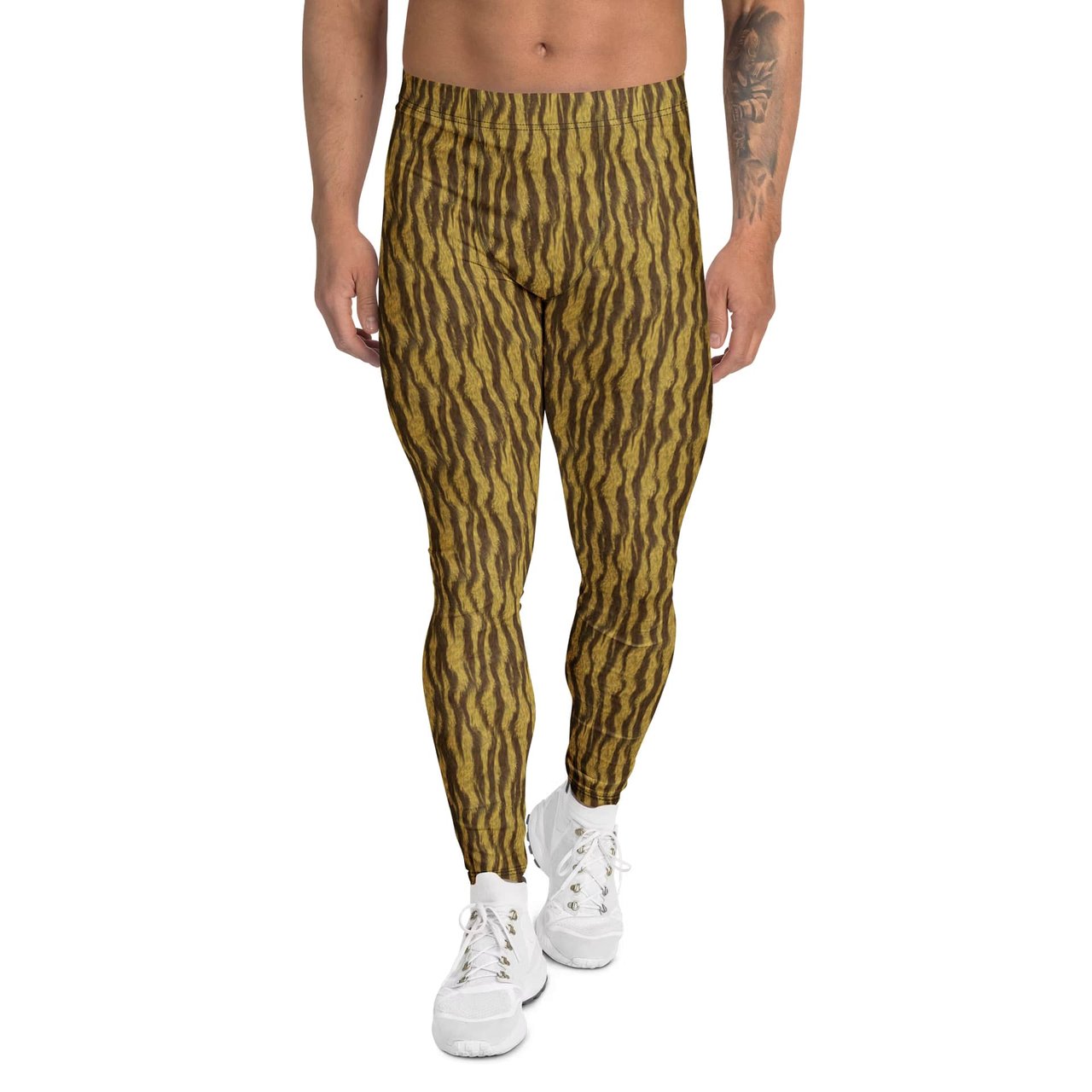 Buy Bold Men's Leggings with Golden Brown Fur Print best price in USA. Check reviews and buy Bold Men's Leggings with Golden Brown Fur Print online. Stand out with Bold Men's Leggings with Golden Brown Fur Print. Shop eye-catching comfort and unique style for your next workout or casual wear!