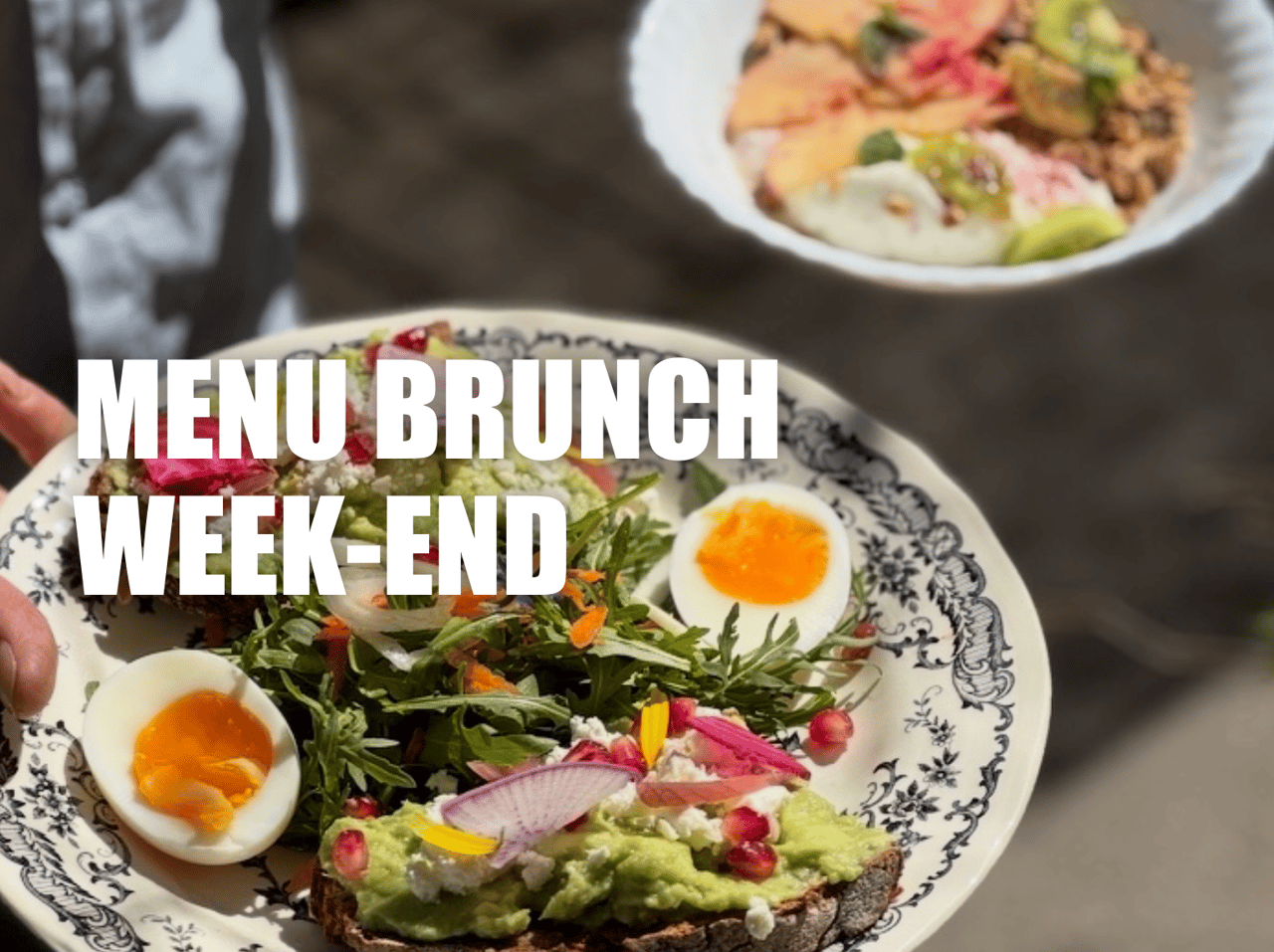 Menu brunch week end