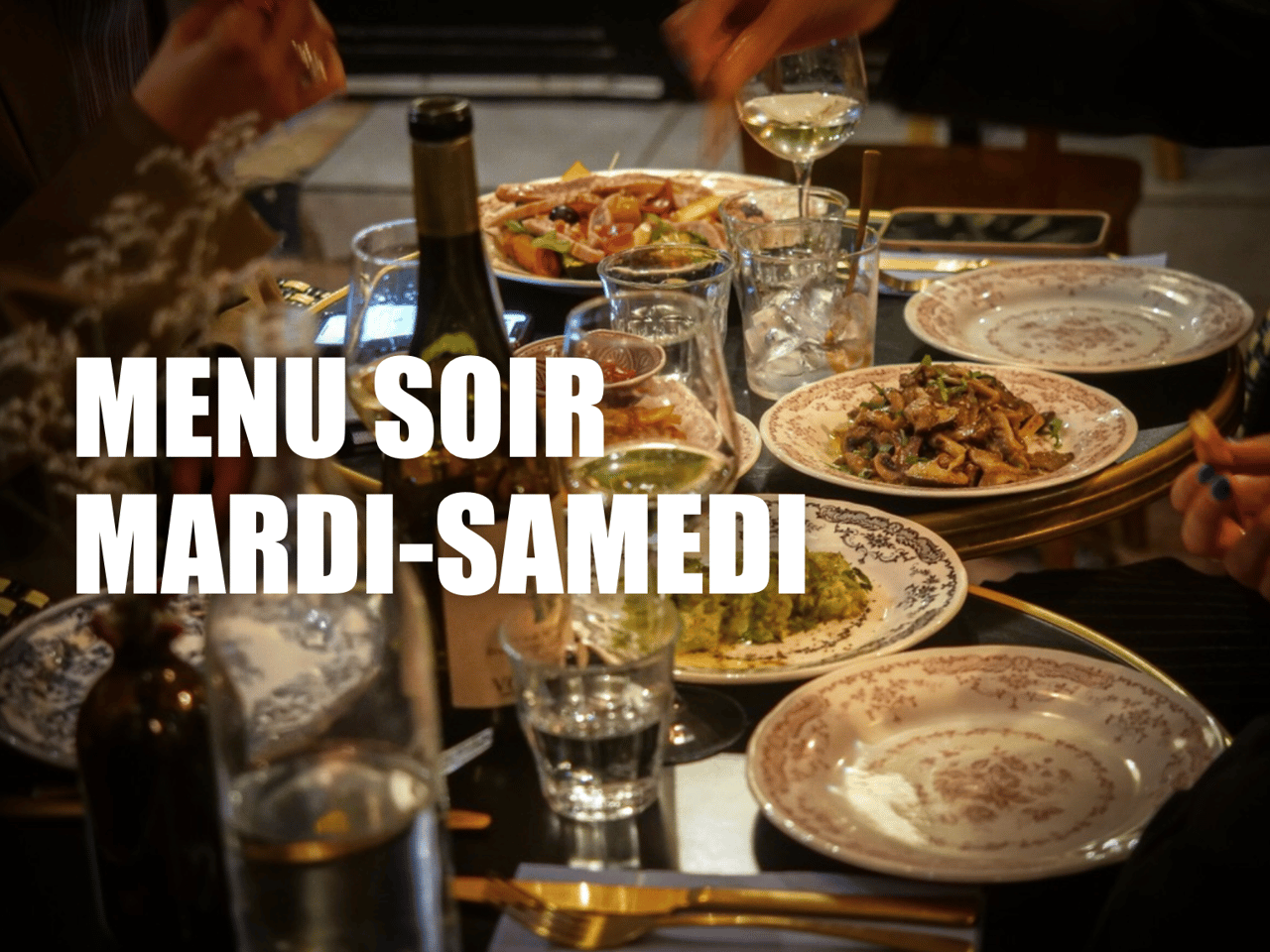 Menu du soir