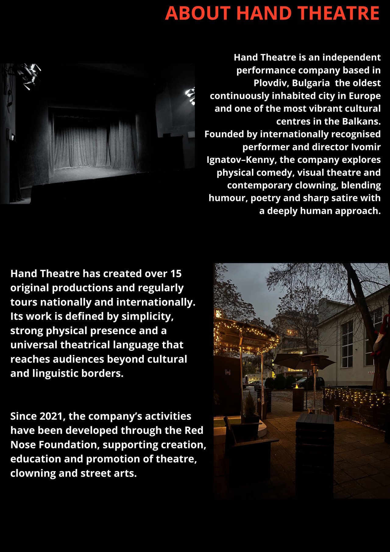  Театър Хенд представления