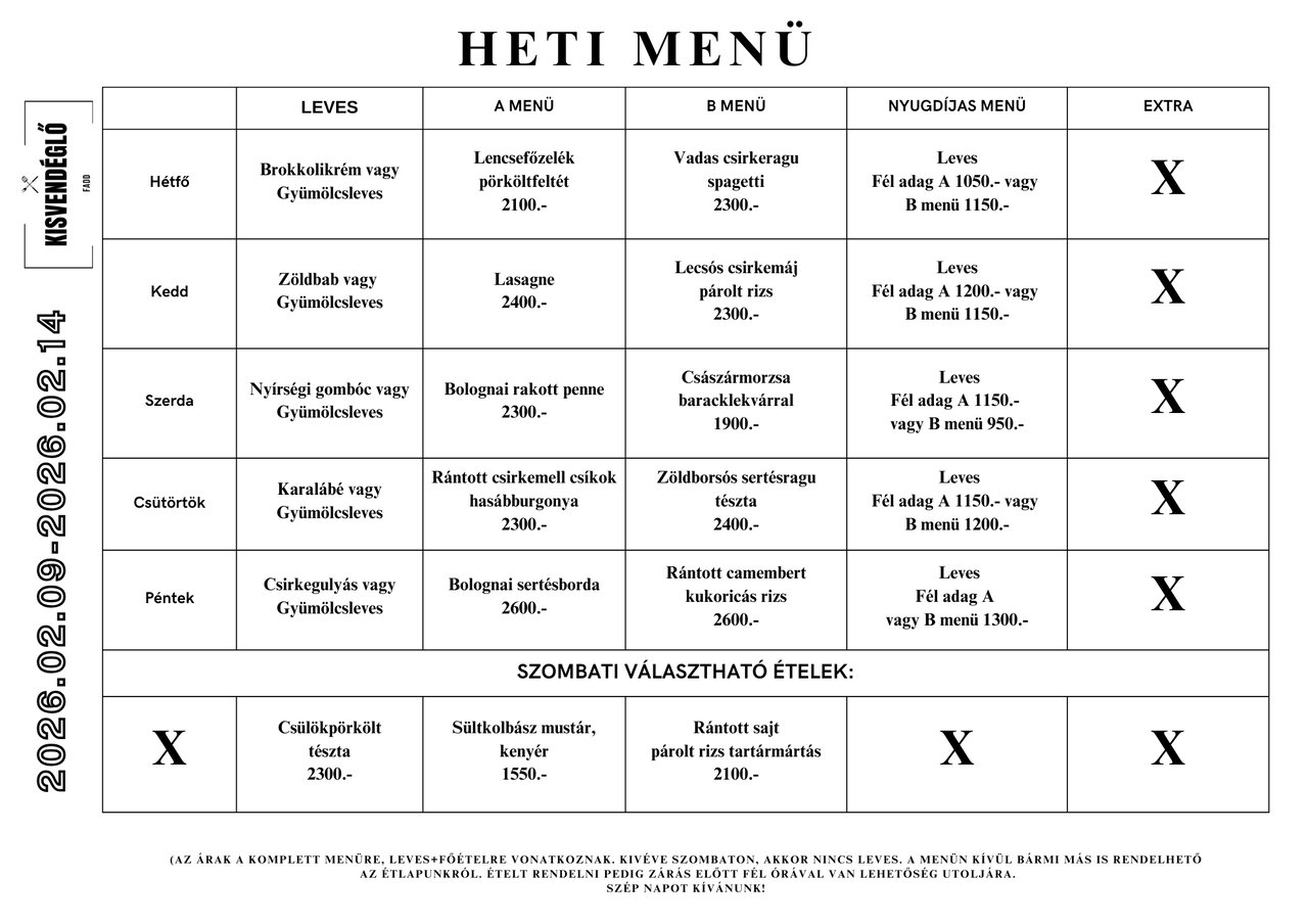 heti menu