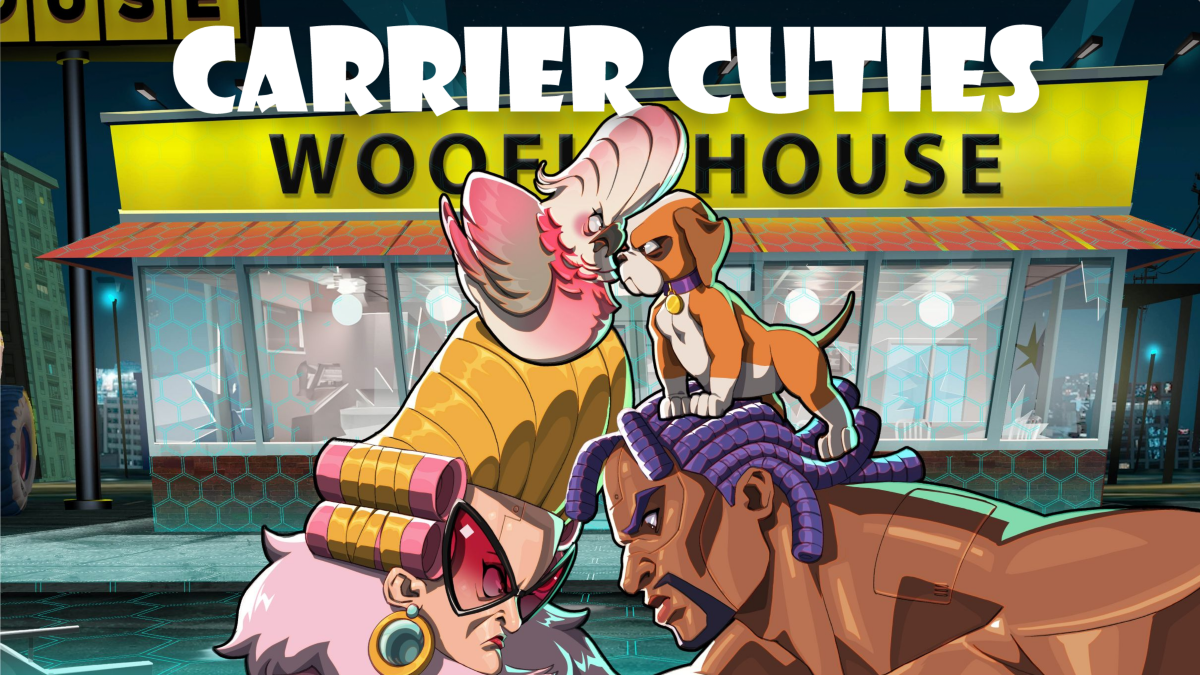 Carrier Cuties Splash Screen with link to Prototype Trailer