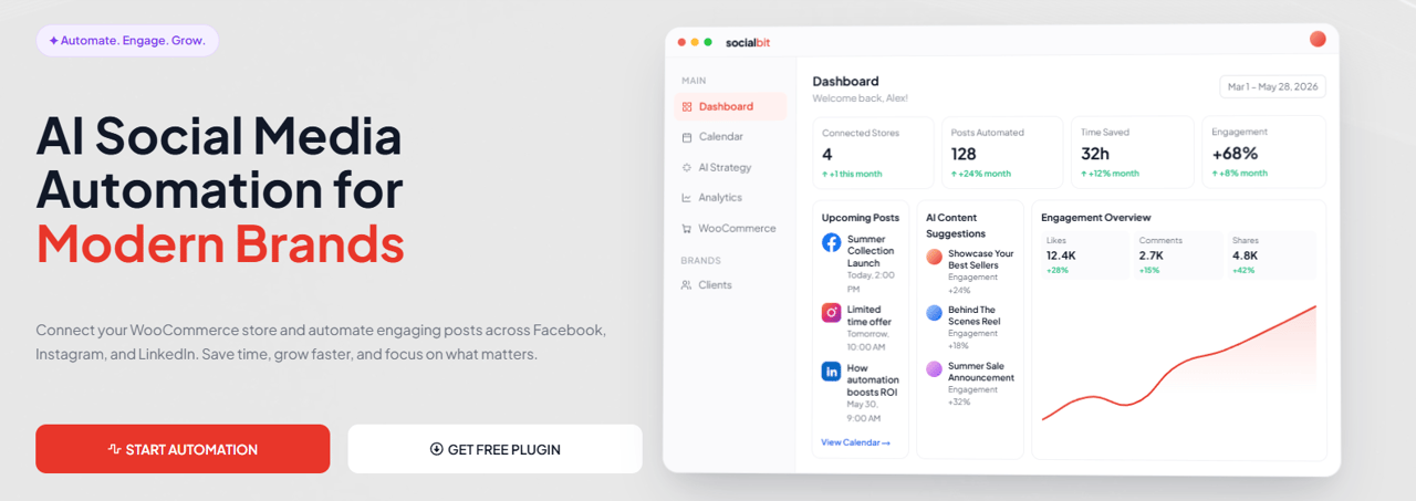 Everything you need to automate your social presence.