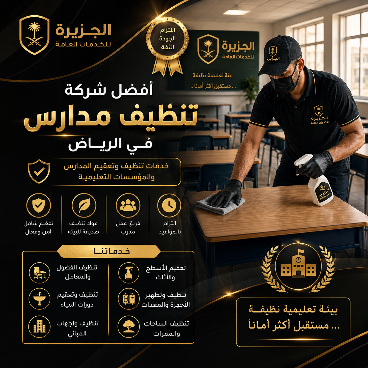 شركة تنظيف مدارس بالرياض
