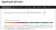 Significado de los Colores