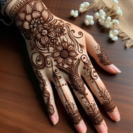 Right hand mehndi design