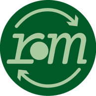 remediate's logo, an 'r' 'bullet' 'm' with arrows suggest a refresh