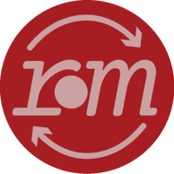 remediate's logo, an 'r' 'bullet' 'm' with arrows suggest a refresh