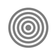 concentric grey circles on white background