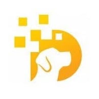 A young woman with brown hair and brown eyes in a flower shop, smiling and holding a rose close to her face