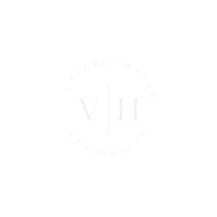 V H Upholstery in a circle