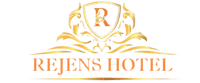 A logo of and orange gold capital r representing rejens hotel.