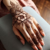 Short hand mehndi design