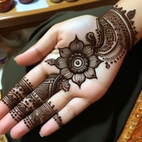 Small hand mehndi design