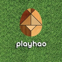Tangram Egg Wooden Puzzle on Grass