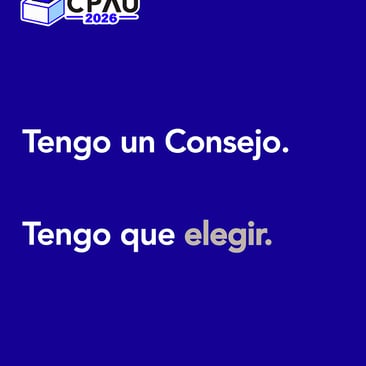 Tengo un Consejo, Tengo que elegir