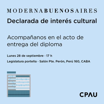 Moderna Buenos Aires declarada de Interés Cultural