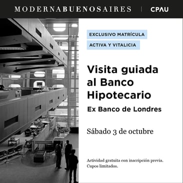 Visita guiada al Banco Hipotecario (ex Banco de Londres)
