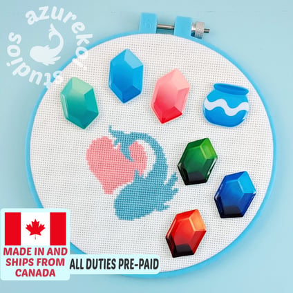 rupee and pot needle minders