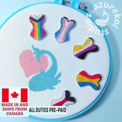 Pride Corset Needle Minders