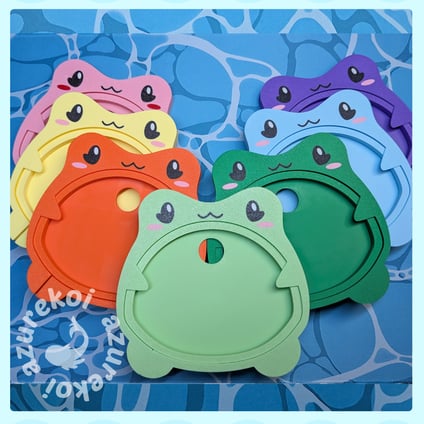 fruit frog embroidery hoops