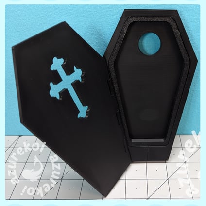 coffin shaped embroidery hoop