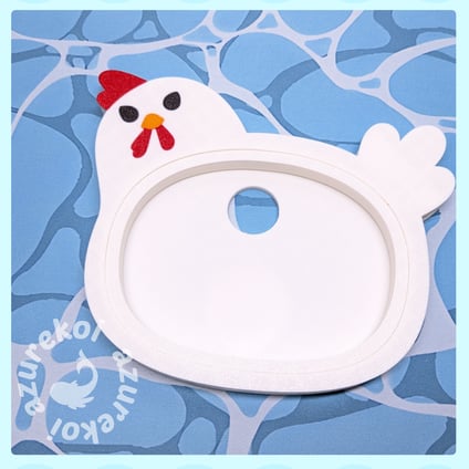 chicken embroidery hoop