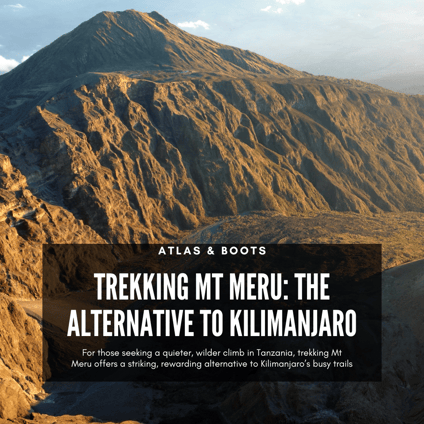The summit ridge of Mt Meru