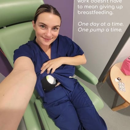 Ardo Mum Grace pumping at work