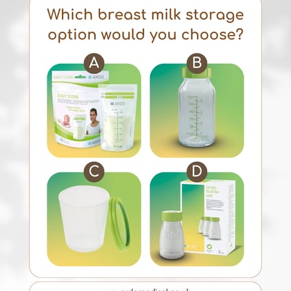 Ardo breast milk storage options