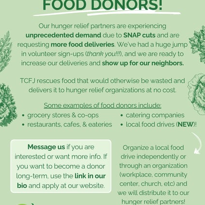 Sign up to be a food donor