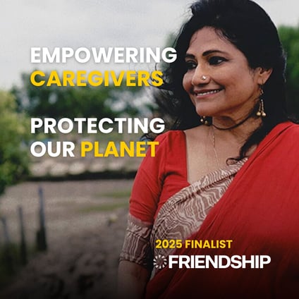 Empowering caregivers. Protecting our planet. 🌍✨ We are proud to see our member, Friendship NGO, recognised as a 2025 Earthshot Prize finalist — showing how care and climate action go hand in hand. Founded by Runa Khan in 2002, Friendship has been selected in the “Fix Our Climate” category for its inspiring, locally-led work in Bangladesh — from mangrove restoration to disaster-resilient infrastructure and community health programmes. Let’s keep uplifting changemakers who  offer promising solutions,driving us closer to this Earthshot goal. ❤️